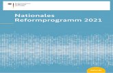 Nationales Reformprogramm 2021