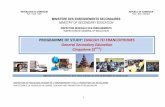 PROGRAMME OF STUDY: ENGLISH TO FRANCOPHONES General ...