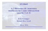 SYS843 A.3 Réseaux de neurones multicouches sans ...