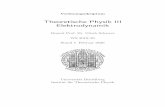 Theoretische Physik III Elektrodynamik