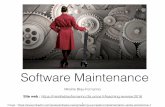 Software Maintenance - Côte d'Azur University