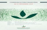 AU 31 DÉCEMBRE 2020 - Crédit agricole du Maroc