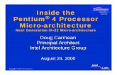 Fall 2000 4 Processor Micro-architecture