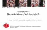 Presentasjon: Økonomistyring og fordeling ved UiO