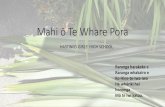 Mahi ō Te Whare Pora - akopanuku.tki.org.nz
