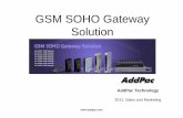 AddPac Technology GSM SOHO Gateway Solution