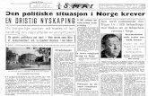 oktober 1951. ~'ledre øn. Den politiske situasjon i Norge ...