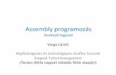 Assembly programozás - u-szeged.hu