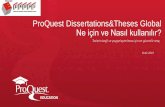 ProQuest Dissertations&Theses Global Ne için ve Nasıl ...