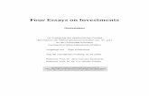 Four Essays on Investments - uni-konstanz.de