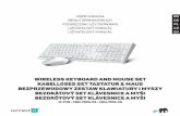 WIRELESS KEYBOARD AND MOUSE SET KABELLOSES SET …