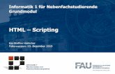 HTML – Scripting