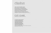 CZ104E - clarion.com