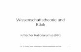 Wissenschaftstheorie undWissenschaftstheorie und Ethik