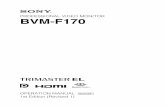 PROFESSIONAL VIDEO MONITOR BVM-F170