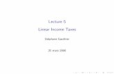 Lecture 5 [0.3cm] Linear Income Taxes - CREST