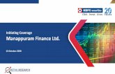 Manappuram Finance Ltd. - HDFC securities