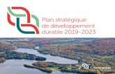 Plan stratégique de développement durable 2019-2023