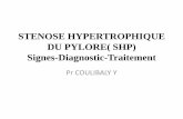 STENOSE HYPERTROPHIQUE DU PYLORE - Stomatologie