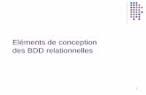Eléments de conception des BDD relationnelles