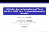 Utilisation des méthodes Support Vector Machine (SVM) dans ...