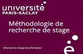 Méthodologie de recherche de stage - Paris-Saclay