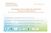 Les étapes dun projet de recherche - CHU de Nantes