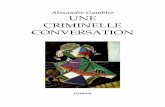 Une criminelle conversation - Free
