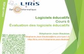 Logiciels éducatifs Cours 6 Évaluation des logiciels éducatifs