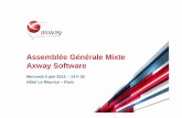 Assemblée Générale Mixte Axway Software