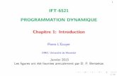 IFT-6521 [15pt] PROGRAMMATION DYNAMIQUE [25pt] Chapitre 1 ...
