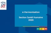 e-Harmonisation Section Santé Humaine 2020