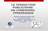 LA TRADUCTION PUBLICITAIRE UN COMPROMIS STRATÉGIQUE