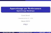 Apprentissage par Renforcement - Apprentissage Numérique