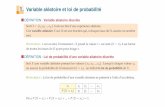 Cours - Méthodes 1. Variable aléatoire et loi de probabilité
