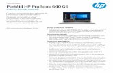 Por tátil HP ProBook 640 G5