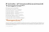 Fonds d’investissement TangerineMD