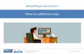 Webaffiligue-Association Gérer les adhésions Usep