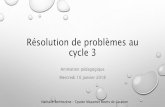 Résolution de problèmes au cycle 3