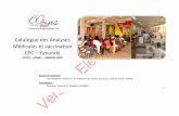 Catalogue des Analyses Médicales et vaccination CPC Yaoundé