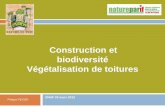 Construction et biodiversité Végétalisation de toitures