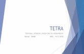Technologie TETRA, comparaisons et utilisation en radioamateur