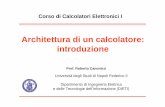 Architettura di un calcolatore: introduzione