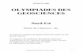 OLYMPIADES DES GEOSCIENCES