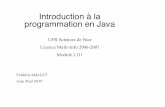Introduction à la programmation en Java