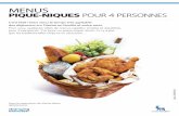 PIQUE-NIQUES POUR 4 PERSONNES - Diabete.fr