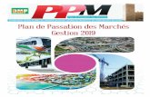 Plan de Passations des Marchés (PPM)- Gestion 2019