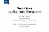 Somaliska språket och litteraturen - Morgan Nilsson