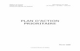PLAN D’ACTION PRIORITAIRE