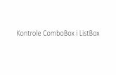 Kontrole ComboBox i ListBox